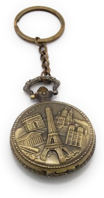 Shiani Paris Eiffel Tower Pocket Watch Key Chain