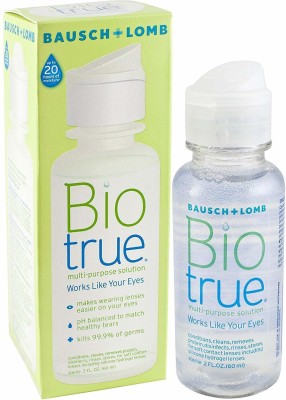 Bio True For Soft Contact Lenses 60ml Lens Solution(60 ml)
