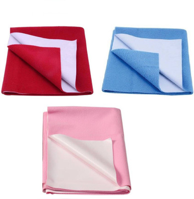 Eazi Rubber, Cotton Stair Mat(red sblue pink, Pack of 3, Small)