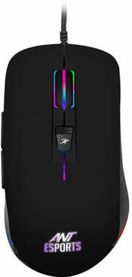 Ant Esports GM100 RGB 4800 DPI I Gaming Wired Optical Gaming Mouse  (USB 3.0, Black) For Rs. 379 @ 81 %