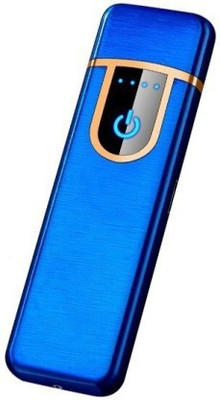 Peshkar Touch Sensor Ultra Slim USB Charging Cigarette Lighter (Blue) Touch Sensor Ultra Slim USB Charging Cigarette Lighter (Blue) Pocket Lighter(Multicolor)