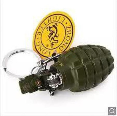 Peshkar Refillable PUBG military grenade Shaped Lighter with Key Ring - Pocket Lighter Pocket Lighter PUBG military grenade Shaped Lighter with Key Ring - Pocket Lighter Pocket Lighter (ARMY GREEN) Refillable PUBG military grenade Shaped Lighter with Key Ring - Pocket Lighter Pocket Lighter PUBG mil