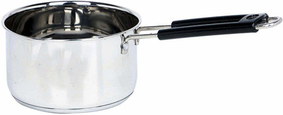 Dharam Paul Traders heavy base 1.5 liter sauce pan Milk Pan 15 cm diameter 1.5 L capacity(Stainless Steel, Induction Bottom)