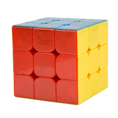 LUQXIS 3X3X3 SPEED CUBE HIGH STAYBILITY STICKER LESS SMOOTH SWING FOR FASTER MOVEMENT(1 Pieces)