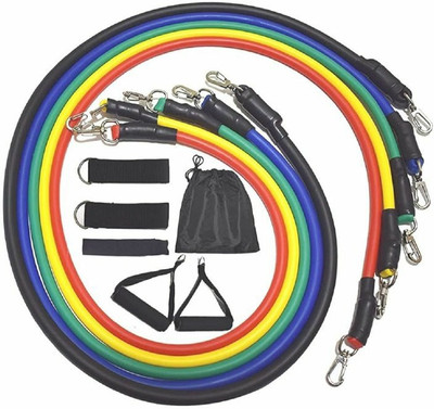 Infinite Wiz Resistance Exercise Bands Include 5 Different Levels for Men and Women Resistance Tube(Multicolor)