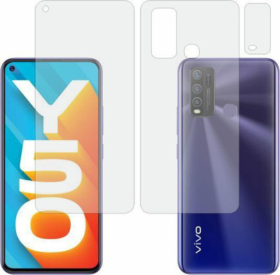 Clickbit Front and Back Tempered Glass for VIVO Y50(Pack of 3)