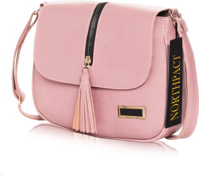 NorthPact Pink Sling Bag Latest Trend Party Wear Sling Bag With Adjustable Strap For Girls