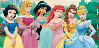 anshul internet point 45.72 cm DISNEY PRINCESS 2 Self Adhesive Sticker(Pack of 1)