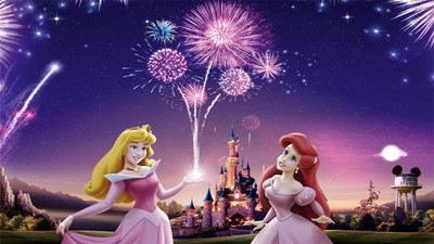 anshul internet point 45.72 cm DISNEY PRINCESS 22 Self Adhesive Sticker(Pack of 1)