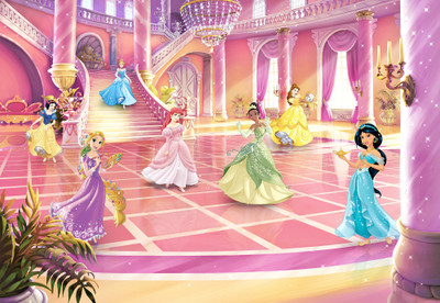 anshul internet point 45.72 cm DISNEY PRINCESS 9 Self Adhesive Sticker(Pack of 1)