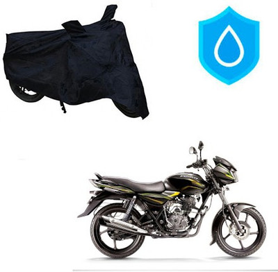 Amozkart Waterproof Two Wheeler Cover for Bajaj(Discover 100 DTS-i, Black)