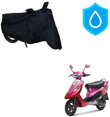 KPIND Waterproof Two Wheeler Cover for TVS(Scooty Pep+, Black)