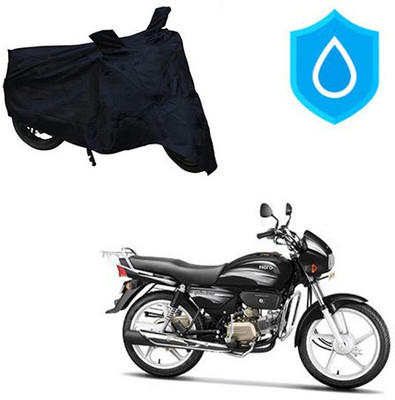 HYBRIDS COLLECTION Two Wheeler Cover for Hero(Splendor Plus, Black)