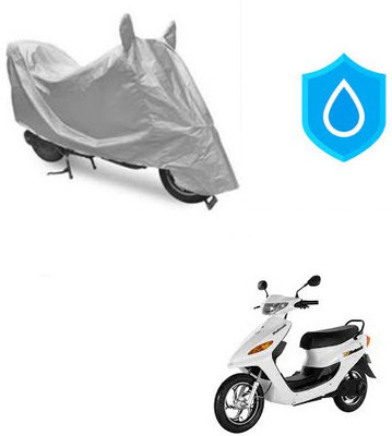RPSENTTERPR Waterproof Two Wheeler Cover for Indus(Yo Electron, Silver)
