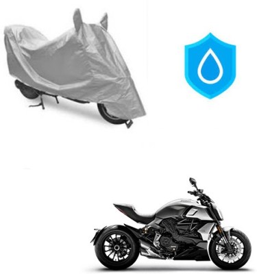 Atulit enterprises Two Wheeler Cover for Ducati(Diavel, Silver)