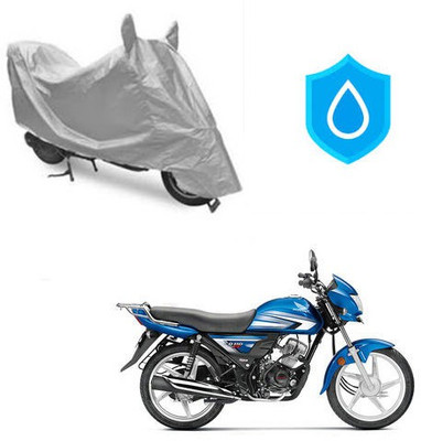 Atulit enterprises Two Wheeler Cover for Hero(CD 110 Dream, Silver)