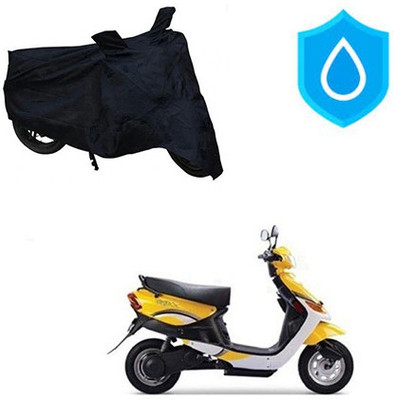 THE REAL ARV Waterproof Two Wheeler Cover for Indus(Yo, Black)