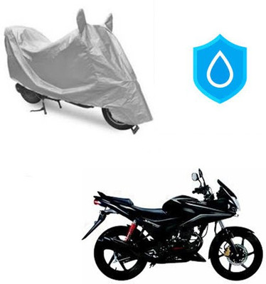 Feel heaven Waterproof Two Wheeler Cover for Honda(CBF Stunner, Silver)