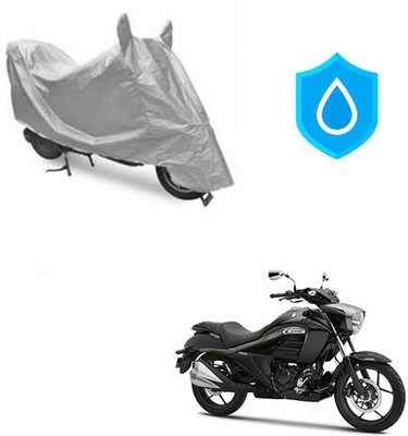 Atulit enterprises Two Wheeler Cover for Suzuki(Intruder, Silver)