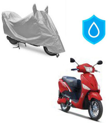 Atulit enterprises Two Wheeler Cover for Hero(E Scoot, Silver)