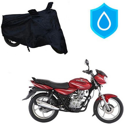HYBRIDS COLLECTION Waterproof Two Wheeler Cover for Bajaj(Discover 125 DTS-i, Black)