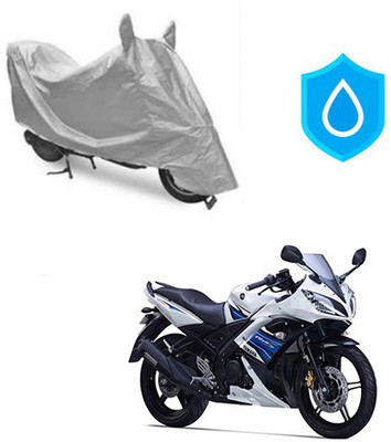Atulit enterprises Two Wheeler Cover for Yamaha(YZF R15 S, Silver)