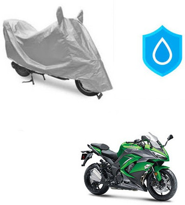 Atulit enterprises Two Wheeler Cover for Kawasaki(Ninja 1000, Silver)