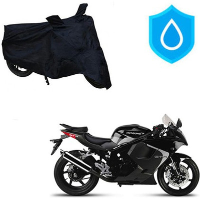 HYBRIDS COLLECTION Waterproof Two Wheeler Cover for Hyosung(GT250R, Black)