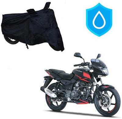 Mdstar Waterproof Two Wheeler Cover for Bajaj(Pulsar 180 DTS-i, Black)