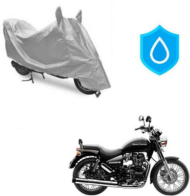 Atulit enterprises Two Wheeler Cover for Royal Enfield(Thunderbird 500, Silver)