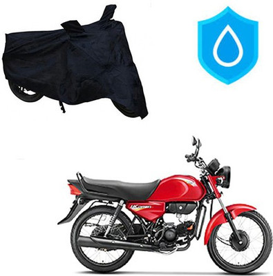 HYBRIDS COLLECTION Waterproof Two Wheeler Cover for Hero(CD Dawn, Black)