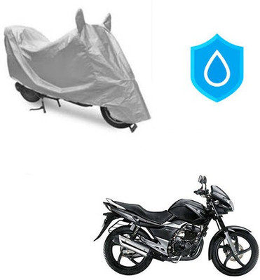 HYBRIDS COLLECTION Waterproof Two Wheeler Cover for Suzuki(GS, Silver)