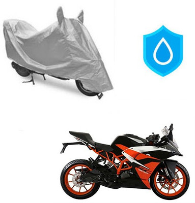 Atulit enterprises Two Wheeler Cover for KTM(RC 200, Silver)
