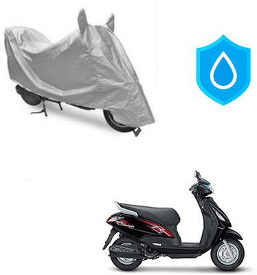 Atulit enterprises Two Wheeler Cover for Suzuki(Swish, Silver)