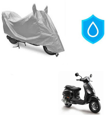 HYBRIDS COLLECTION Waterproof Two Wheeler Cover for Piaggio(Vespa, Silver)