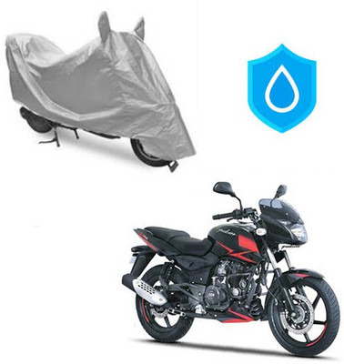 HYBRIDS COLLECTION Waterproof Two Wheeler Cover for Bajaj(Pulsar 180 DTS-i, Silver)