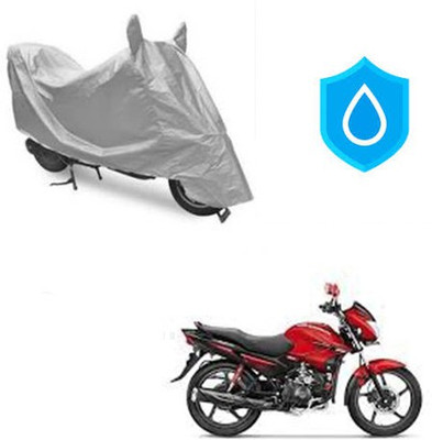 THE REAL ARV Waterproof Two Wheeler Cover for Hero(Glamour FI, Silver)