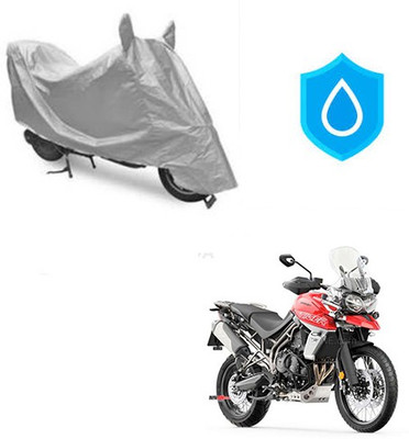Atulit enterprises Two Wheeler Cover for Triumph(Tiger 800 XCA, Silver)
