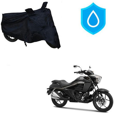 Atulit enterprises Two Wheeler Cover for Suzuki(Intruder, Black)