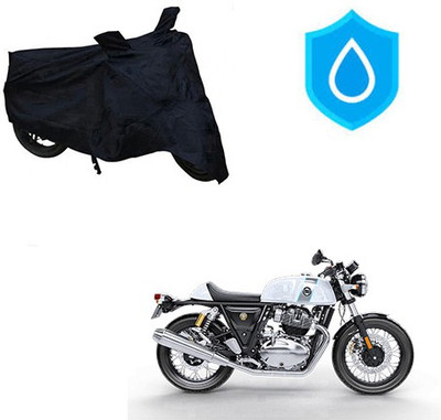 THE REAL ARV Waterproof Two Wheeler Cover for Royal Enfield(Continental GT, Black)