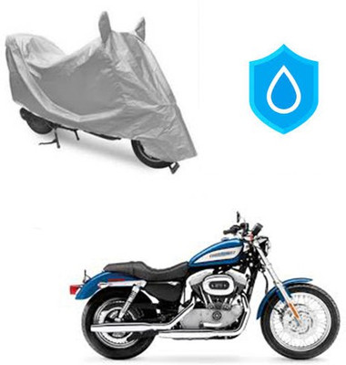 Atulit enterprises Two Wheeler Cover for Harley Davidson(XL 883, Silver)