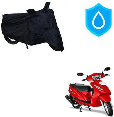 Atulit enterprises Waterproof Two Wheeler Cover for TVS(Wego, Black)