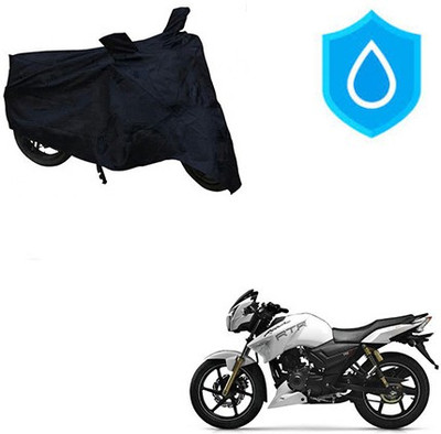 HYBRIDS COLLECTION Waterproof Two Wheeler Cover for TVS(Apache RTR 180, Black)