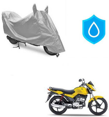 THE REAL ARV Waterproof Two Wheeler Cover for Mahindra(Stallio, Silver)