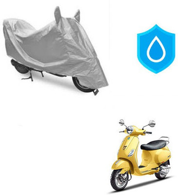 Atulit enterprises Two Wheeler Cover for Piaggio(Vespa SXL, Silver)