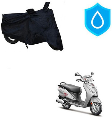 HYBRIDS COLLECTION Waterproof Two Wheeler Cover for Hero(Moto Corp Duet, Black)