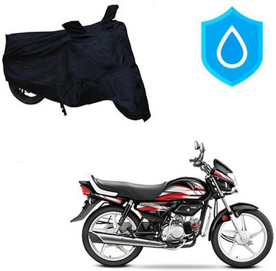 HYBRIDS COLLECTION Waterproof Two Wheeler Cover for Hero(CD deluxe, Black)