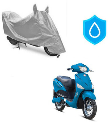 RPSENTTERPR Waterproof Two Wheeler Cover for Hero(Electric Optima, Silver)