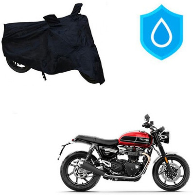Atulit enterprises Waterproof Two Wheeler Cover for Triumph(Twin, Black)