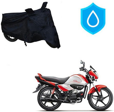 Amozkart Waterproof Two Wheeler Cover for Hero(Splendor I Smart, Black)